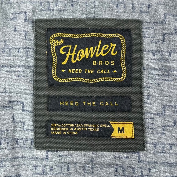 Howler Brothers Jacket Mens Medium Green Gaucho Utility Canvas Chore Outdoors - Picture 2 of 15